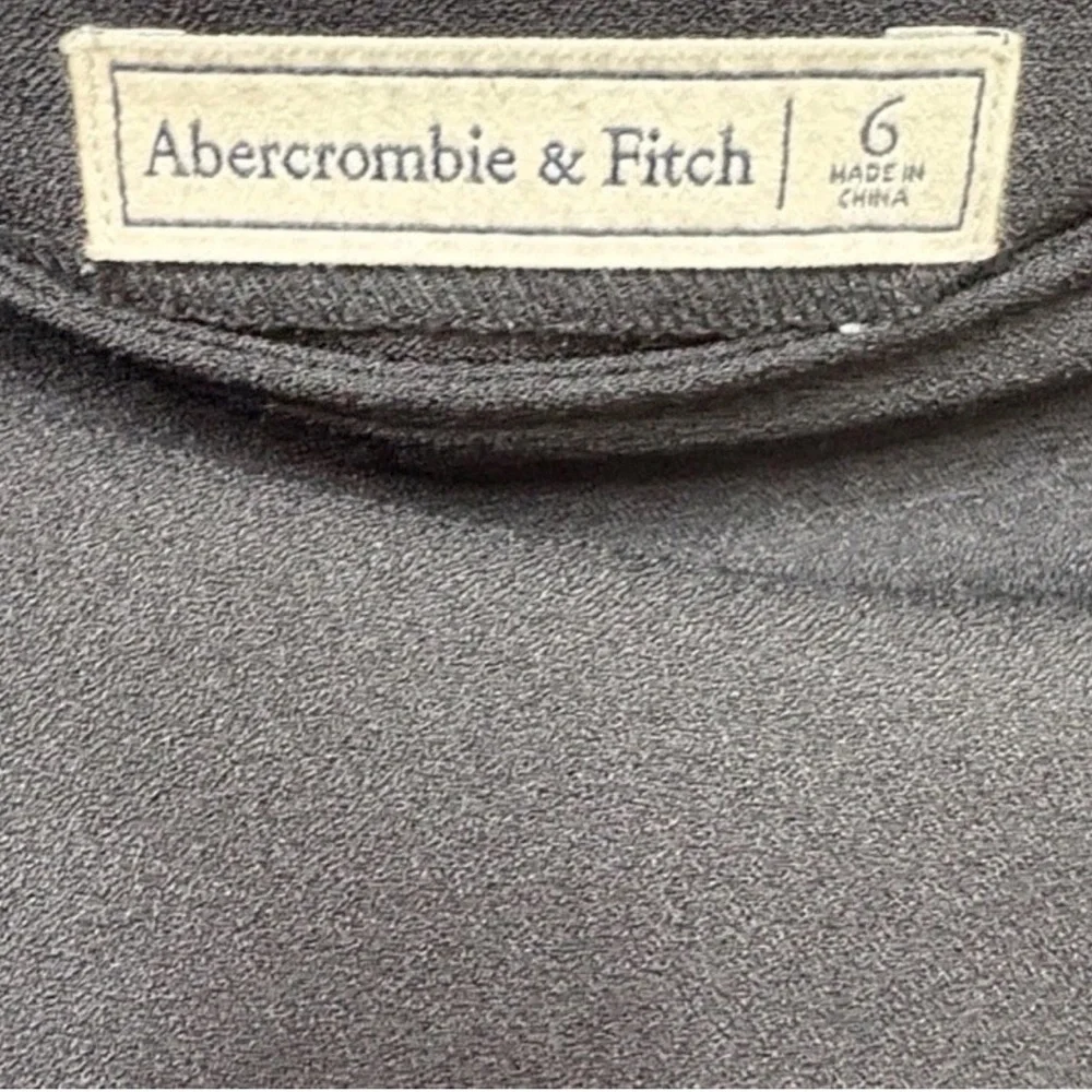 Abercrombie & Fitch Black Pleated Zip Mini Skirt Women Size 6